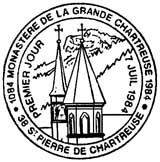 Oblitération 1er jour à Saint-Pierre-de-Chartreuse le 7 juillet 1984