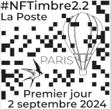 Oblitération 1er jour le 2 septembre 2024<br>- Le timbre sera vendu exclusivement via la plateforme de La Poste www.NFTimbre.com